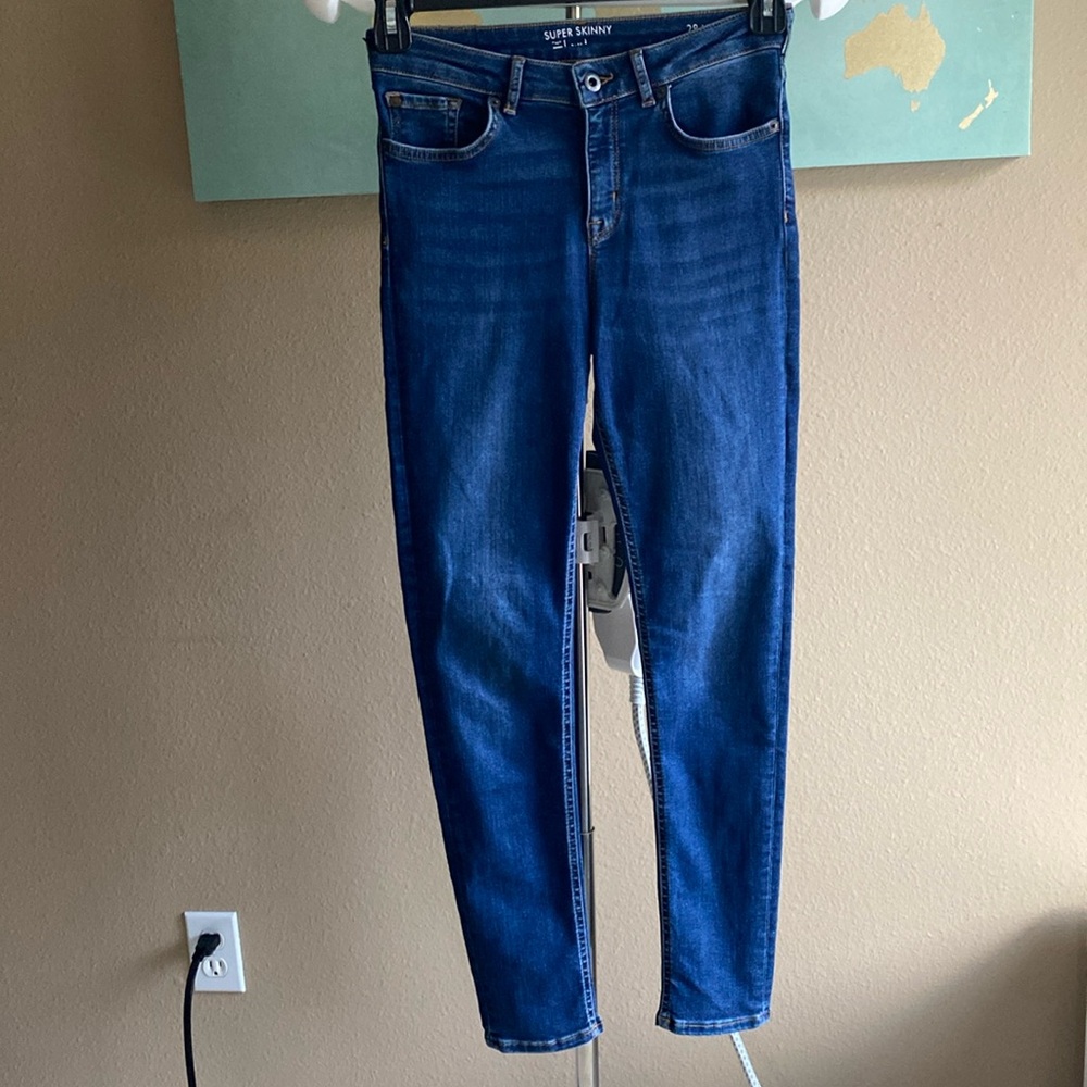 Jack wills Super Skinny The Fernham dark wash blue jeans size 28 30